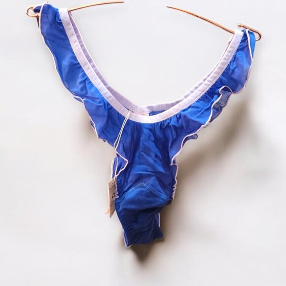 Flygirl Mesh Panty in True Blue by We are Hah (Free people) - Picture 2 of 4